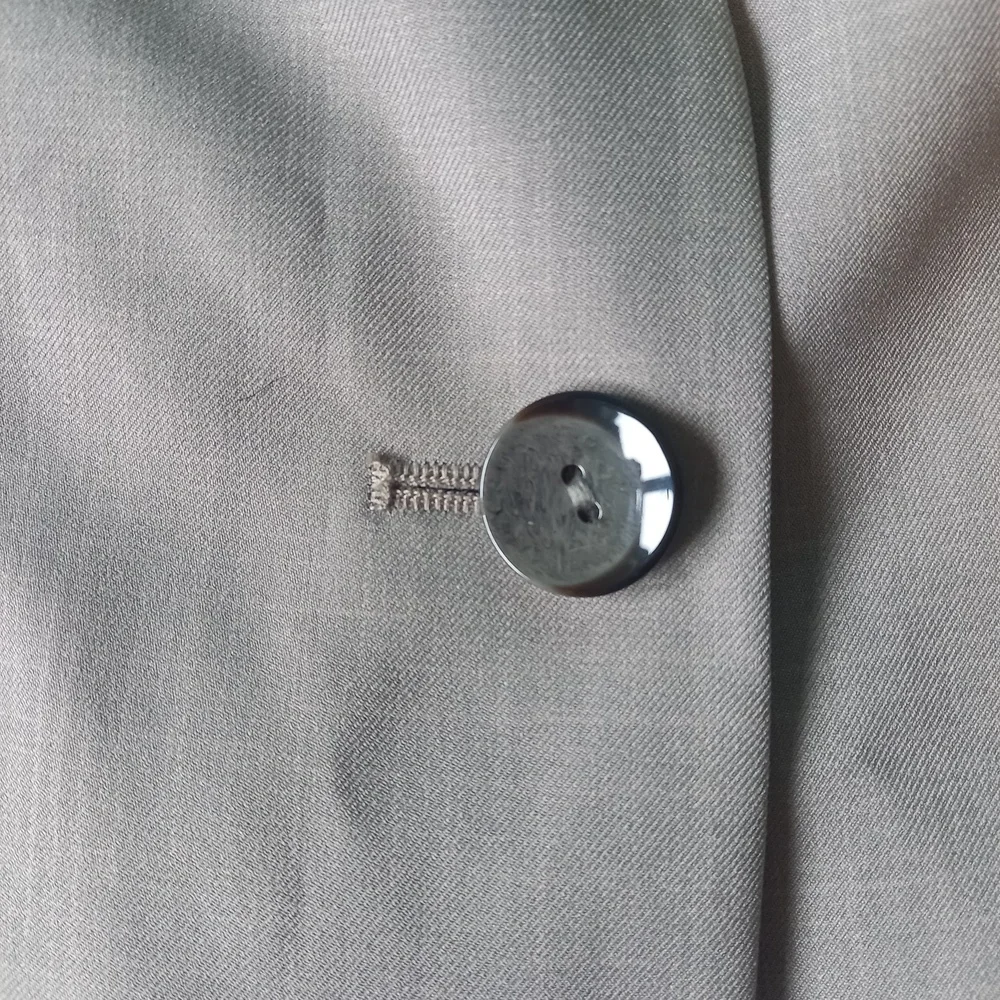 Size 12 Petite Collection Grey Smart Blazer Suit Jacket - Picture 5 of 9